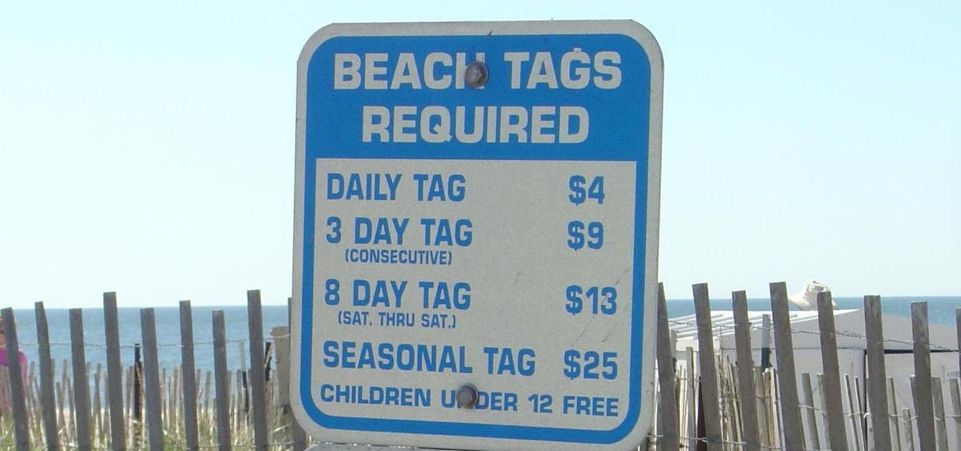 Beach Tag Sign